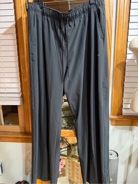 Nike Black Track Pants with Drawstring Waist